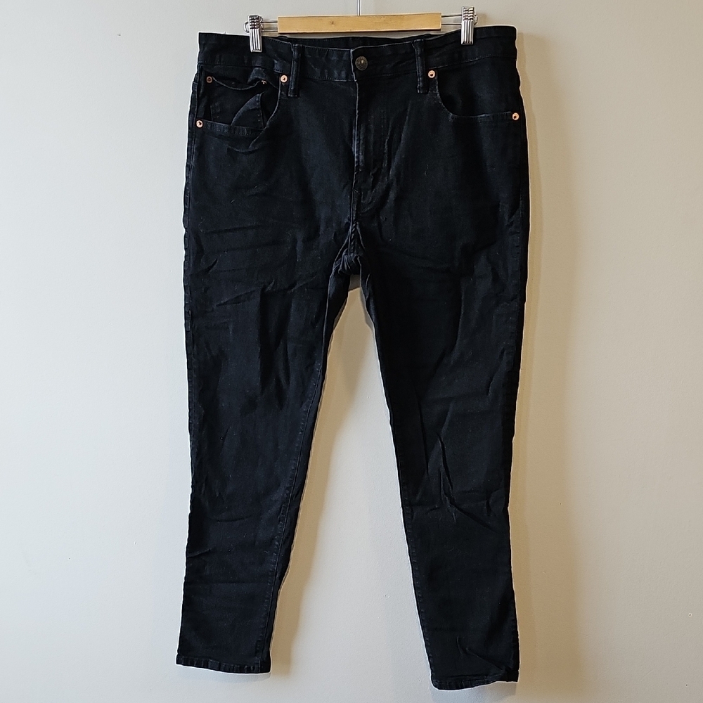 American Eagle Black 38x32 Airflex Athletic Fit Skinny Jeans